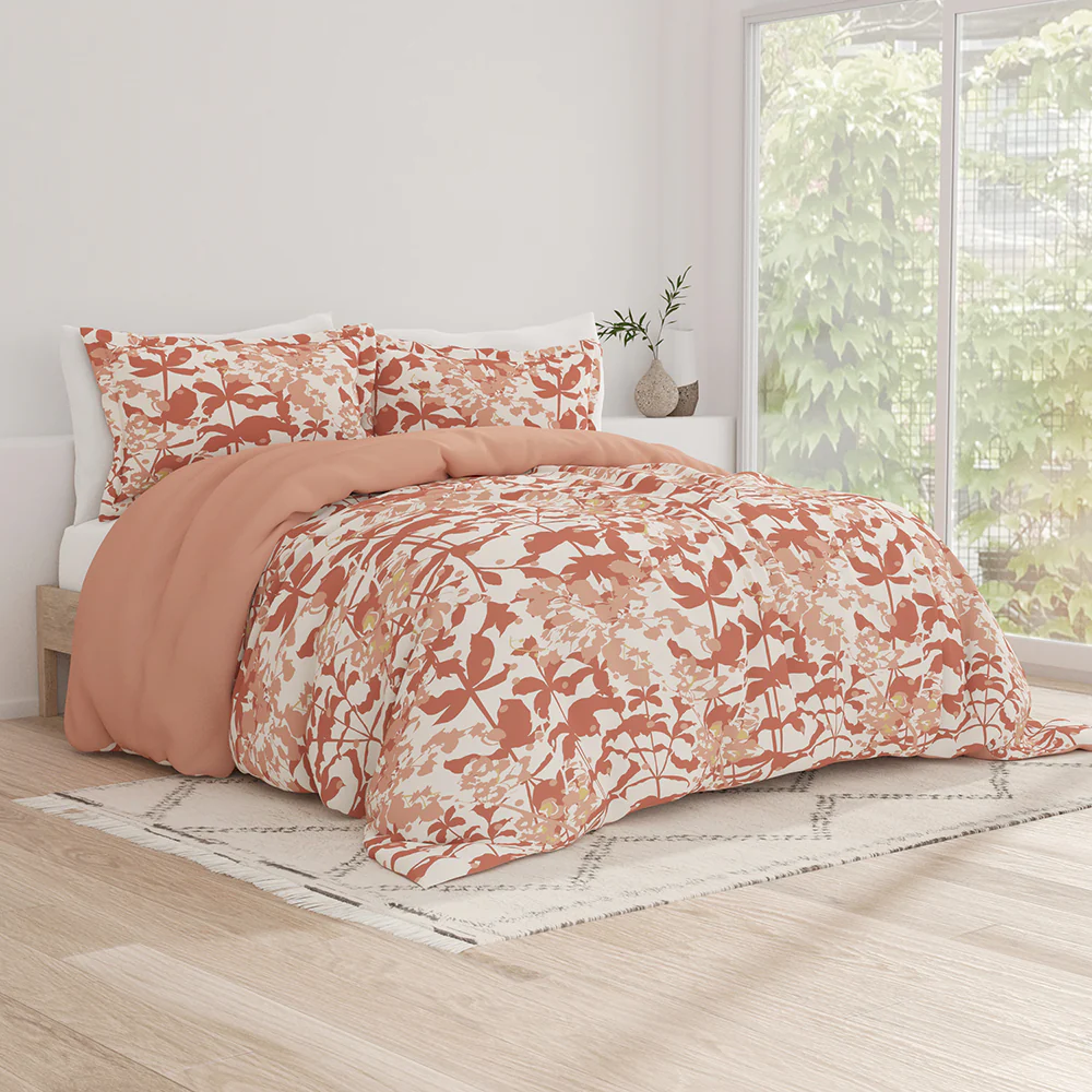 Boho Flower Pattern 3-Piece Reversible Duvet Cover Set (Sale) - Image 9