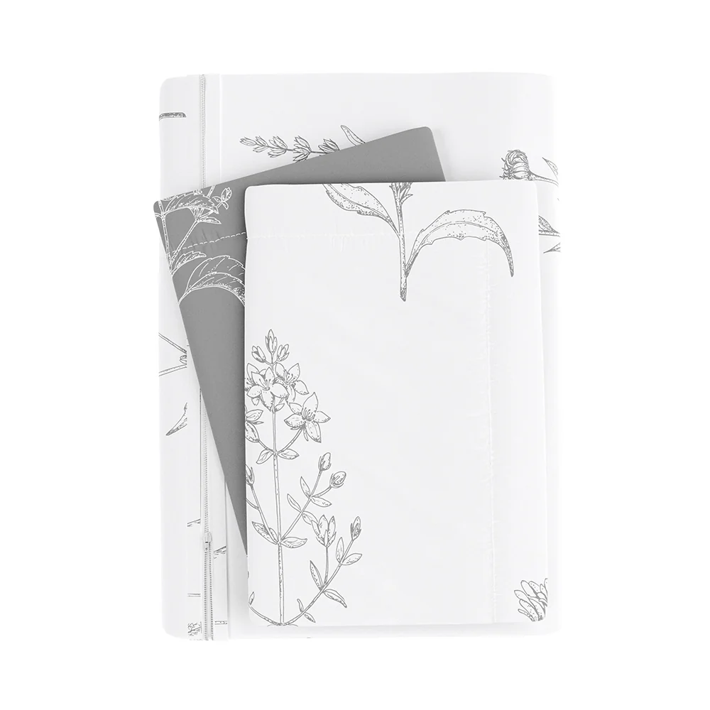 Botany Floral Pattern 3-Piece Reversible Duvet Cover Set (Sale) - Image 8