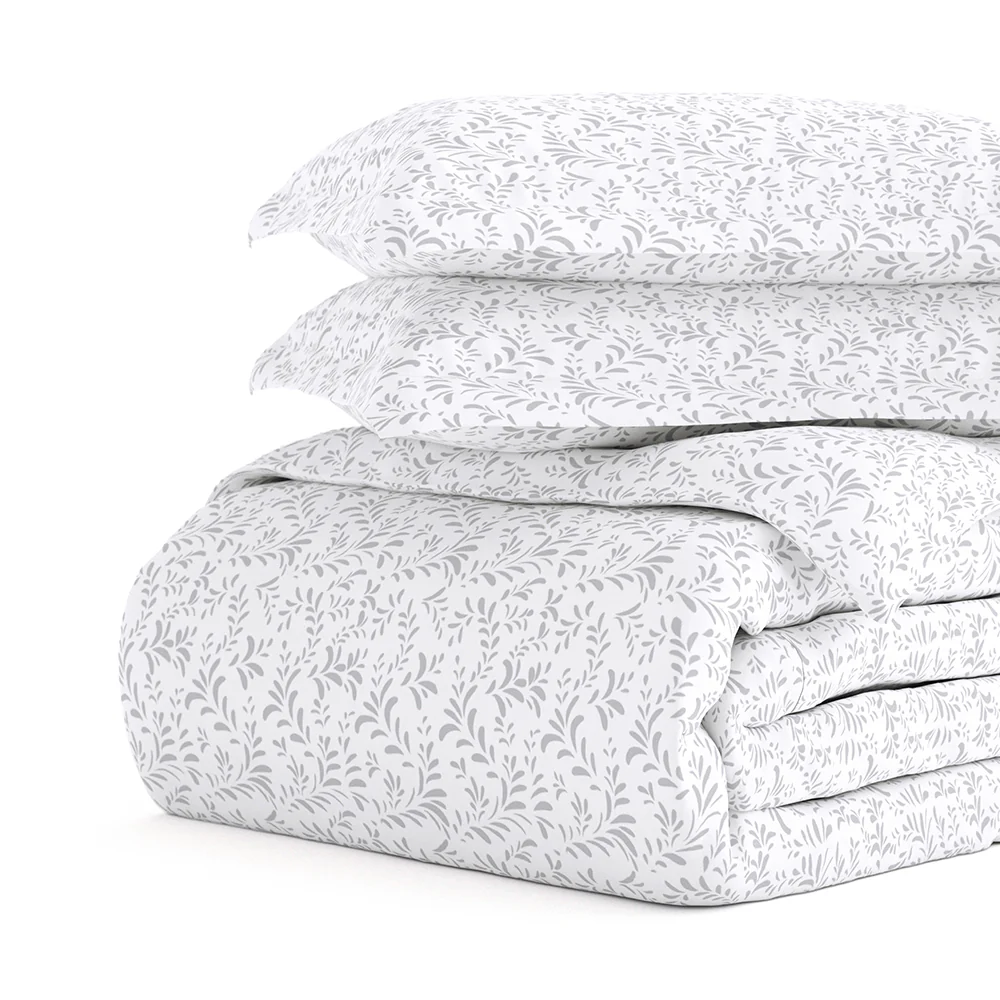 Burst of Vines Pattern 3-Piece Duvet Cover Set (Sale) - Image 15