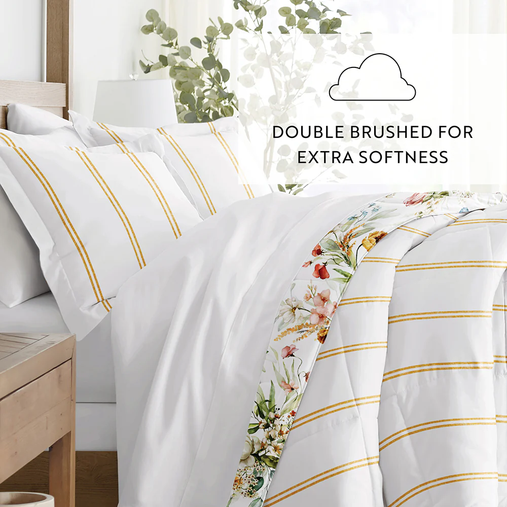 Chintz Floral Reversible Down-Alternative Comforter Set - Image 12