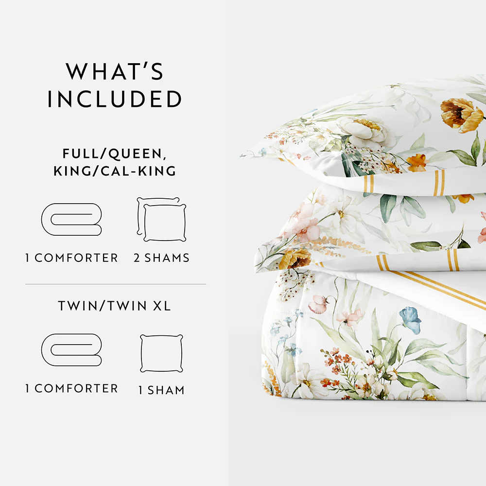 Chintz Floral Reversible Down-Alternative Comforter Set - Image 14