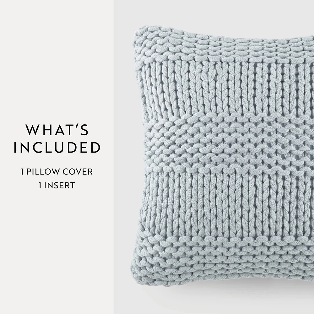 Chunky Knit Throw Pillow Cover and Insert (Sale) - Image 32