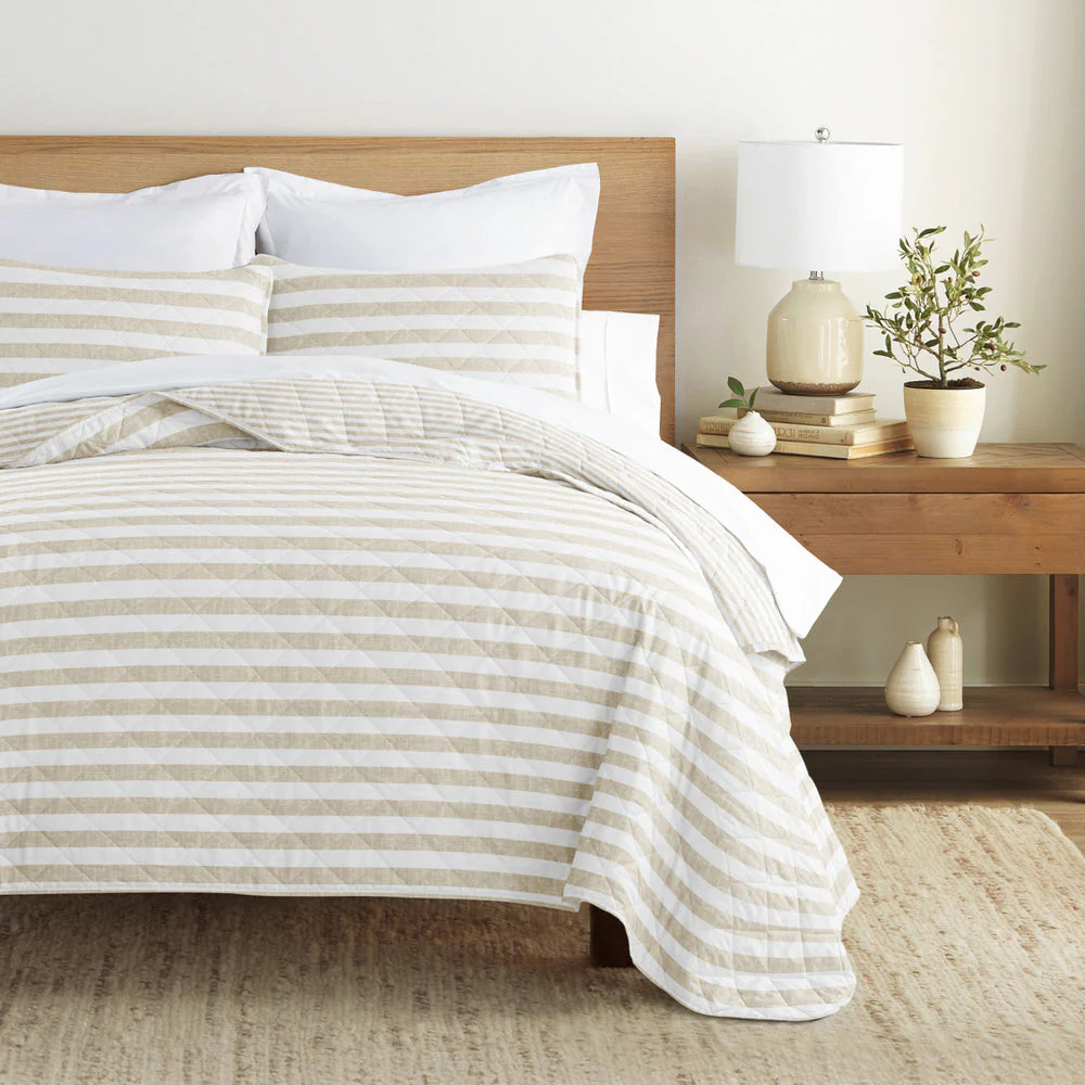 Classic Stripe Reversible Quilted Coverlet Set (Sale) - Image 5