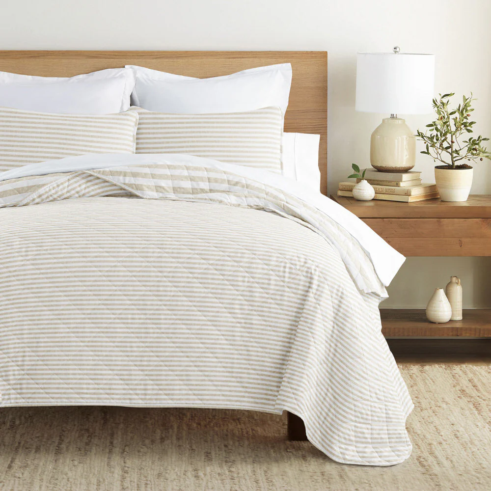 Classic Stripe Reversible Quilted Coverlet Set (Sale) - Image 7