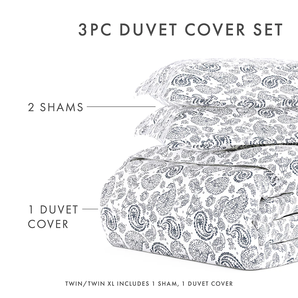 Coarse Paisley Pattern 3-Piece Duvet Cover Set (Sale) - Image 21