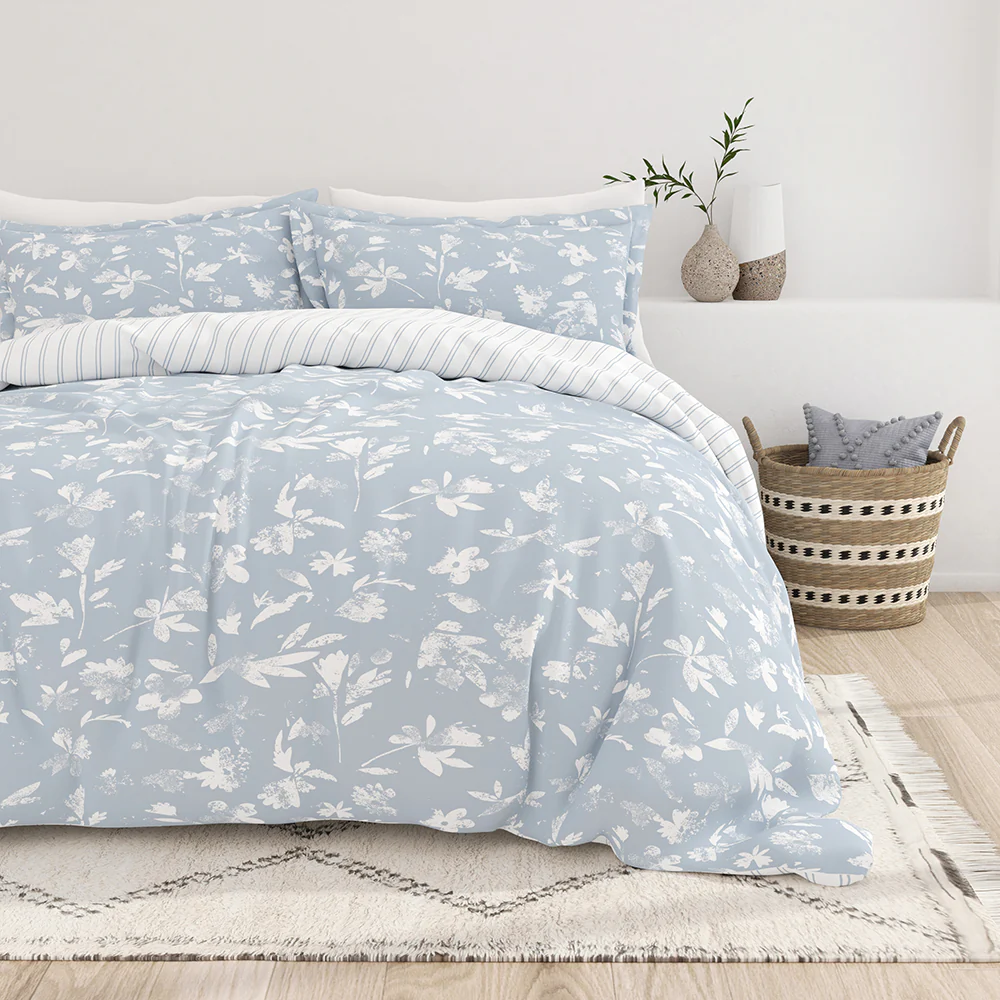 Country Home Pattern 3-Piece Reversible Duvet Cover Set (Sale)