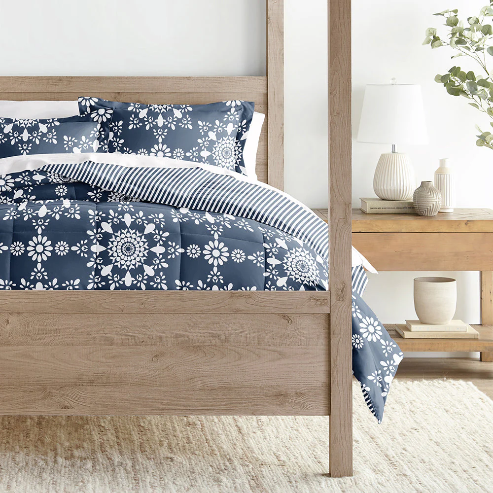 Daisy Medallion Reversible Down-Alternative Comforter Set (Sale) - Image 19