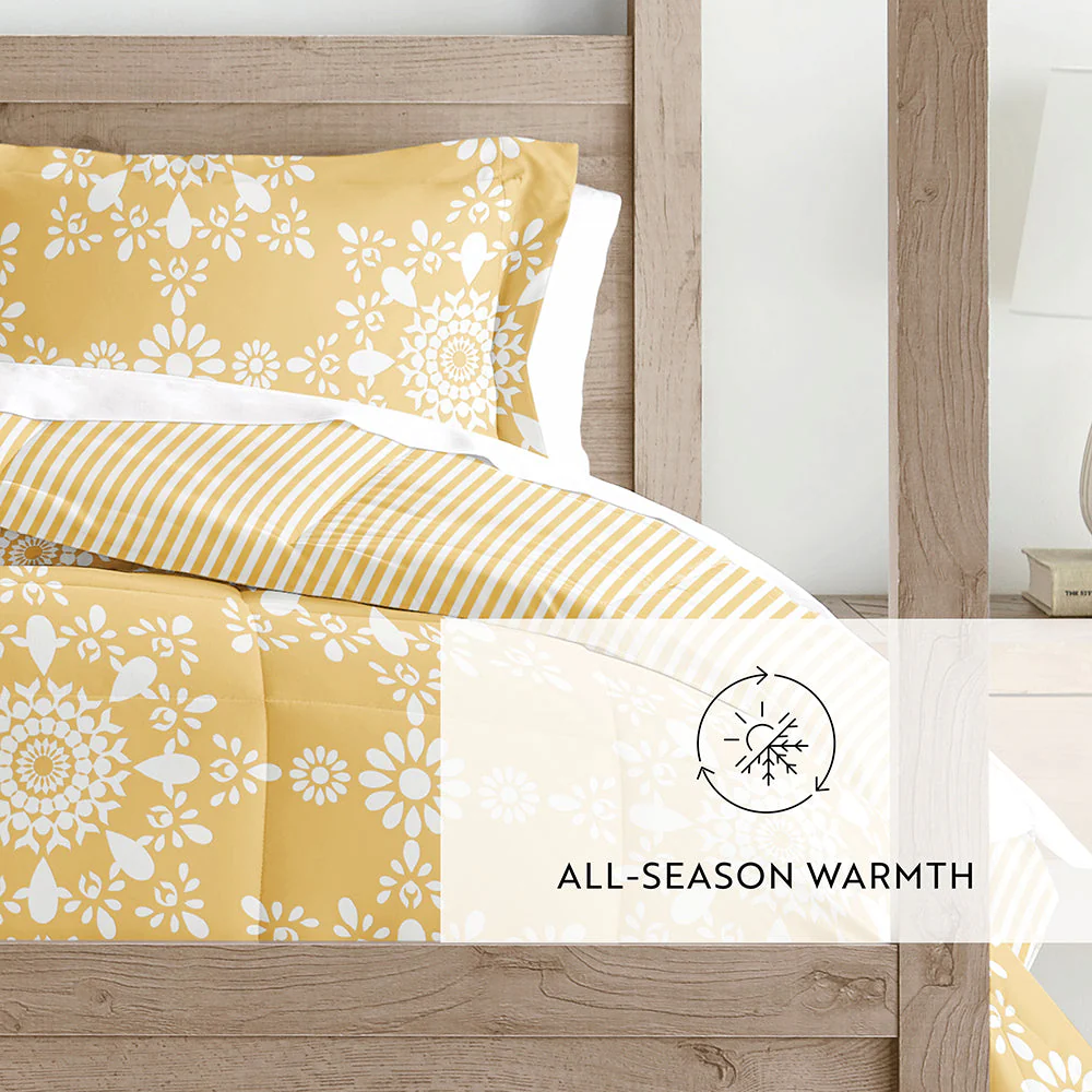 Daisy Medallion Reversible Down-Alternative Comforter Set (Sale) - Image 38