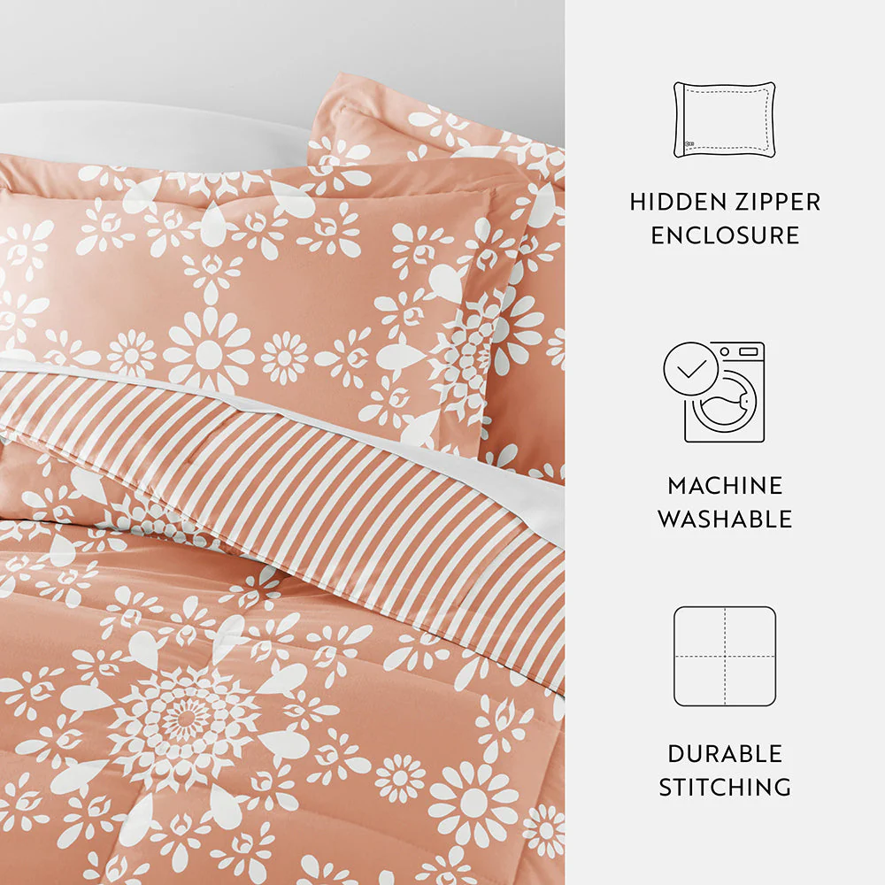 Daisy Medallion Reversible Down-Alternative Comforter Set (Sale) - Image 49