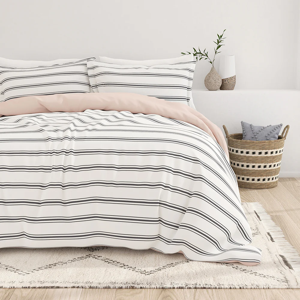 Desert Stripe Pattern 3-Piece Reversible Duvet Cover Set (Sale) - Image 2