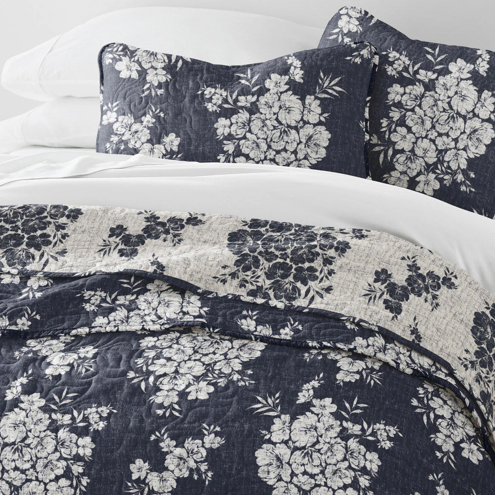 Distressed Bouquet Reversible Quilted Coverlet Set (Sale) - Image 20