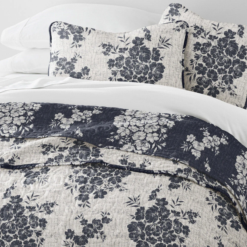 Distressed Bouquet Reversible Quilted Coverlet Set (Sale) - Image 24