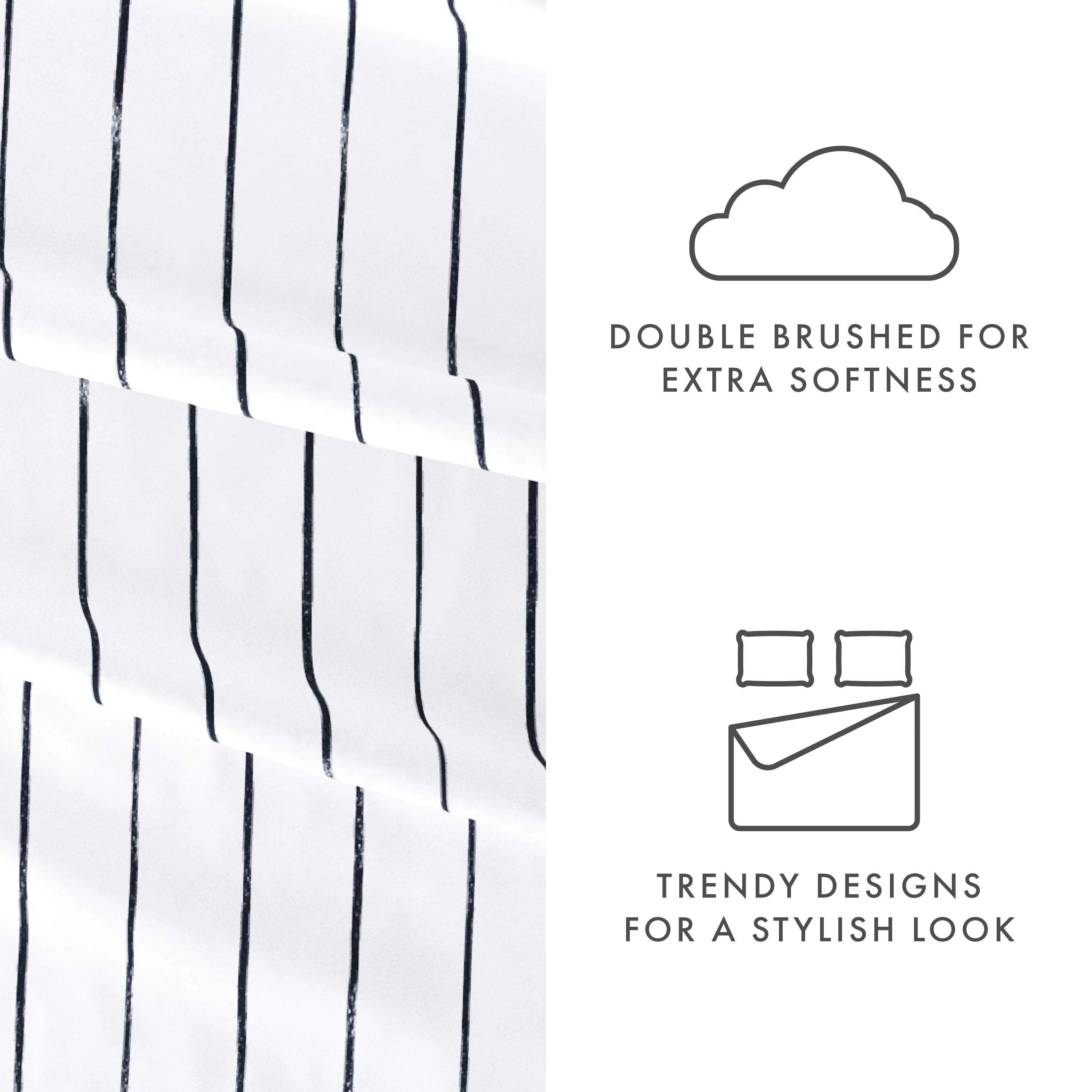 Distressed Field Stripe Pattern 4-Piece Sheet Set (Sale) - Image 6