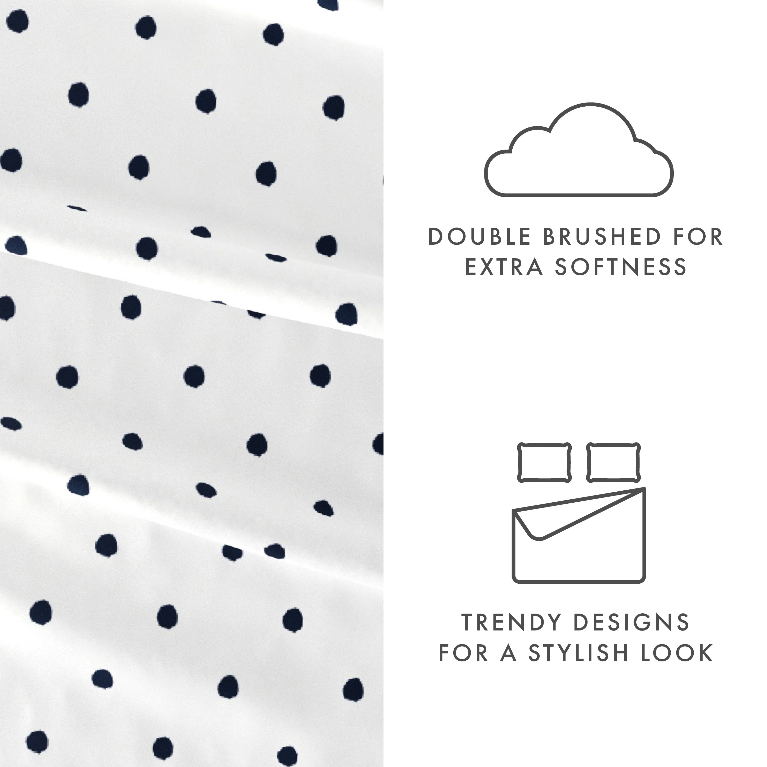 Dots Pattern 4-Piece Sheet Set (Sale) - Image 6