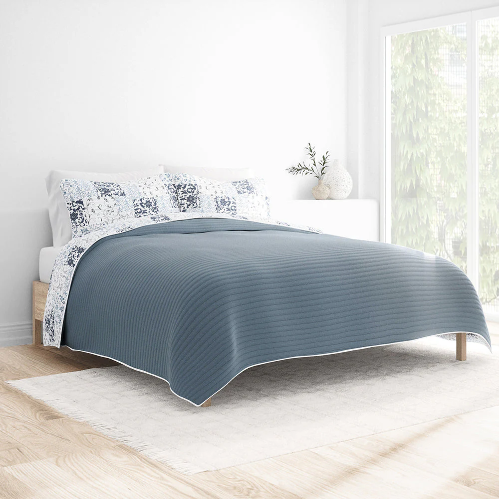 Sale - Floral 3-Piece Quilted Coverlet Set - Image 21