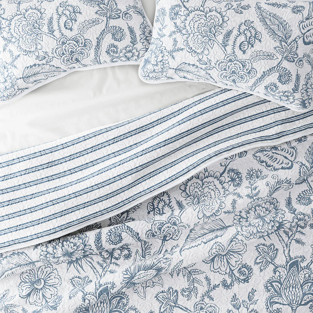 Sale - Floral 3-Piece Quilted Coverlet Set - Image 29