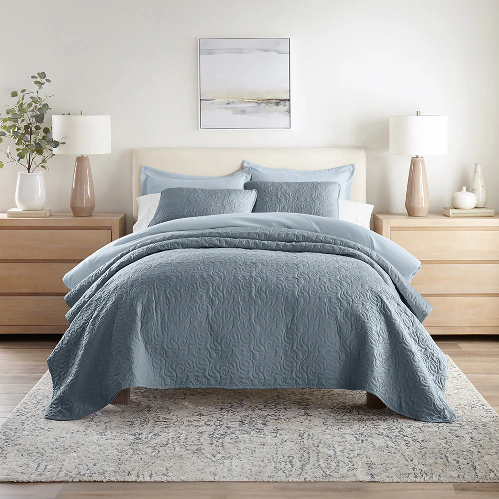 Sale - Floral 3-Piece Quilted Coverlet Set - Image 35