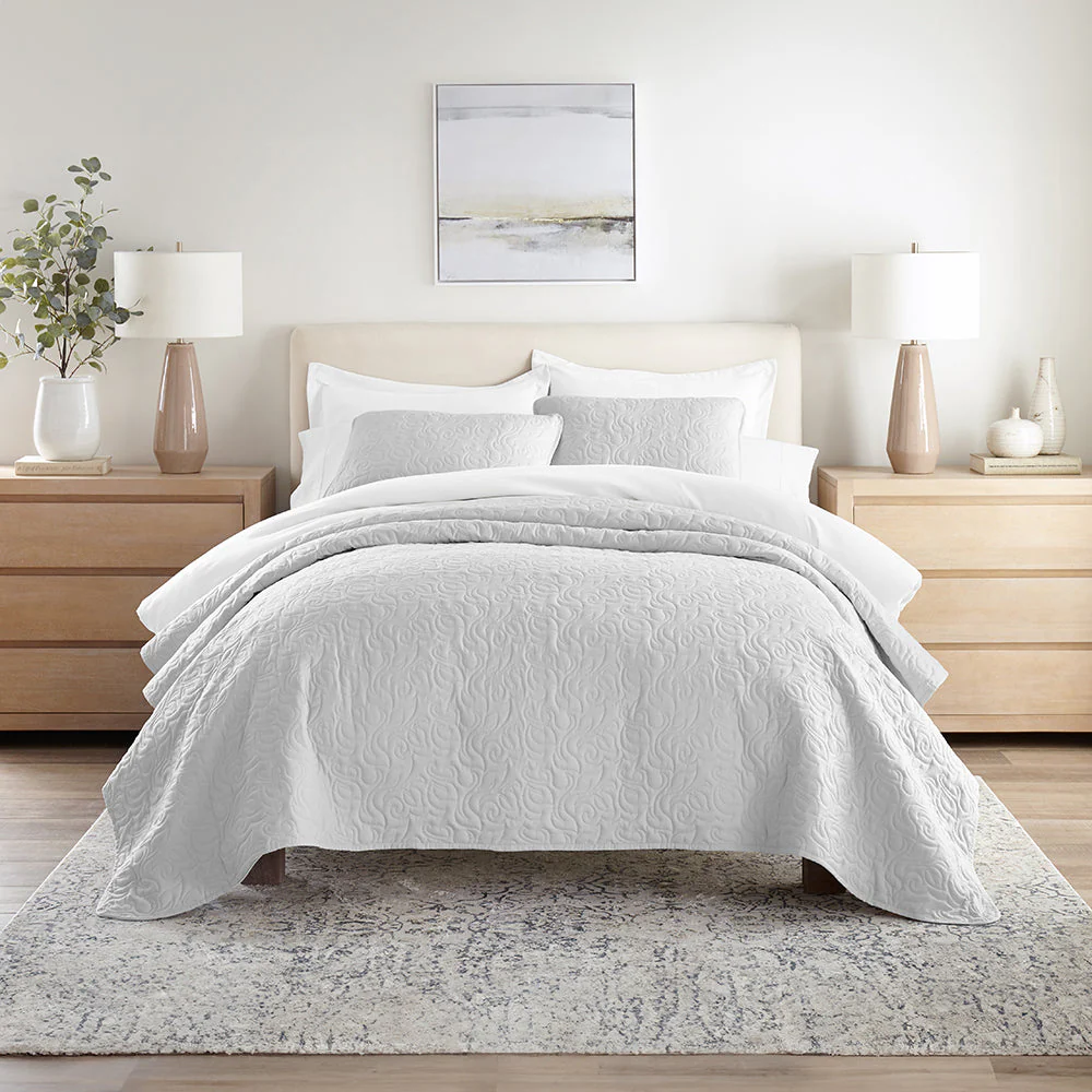 Sale - Floral 3-Piece Quilted Coverlet Set - Image 36