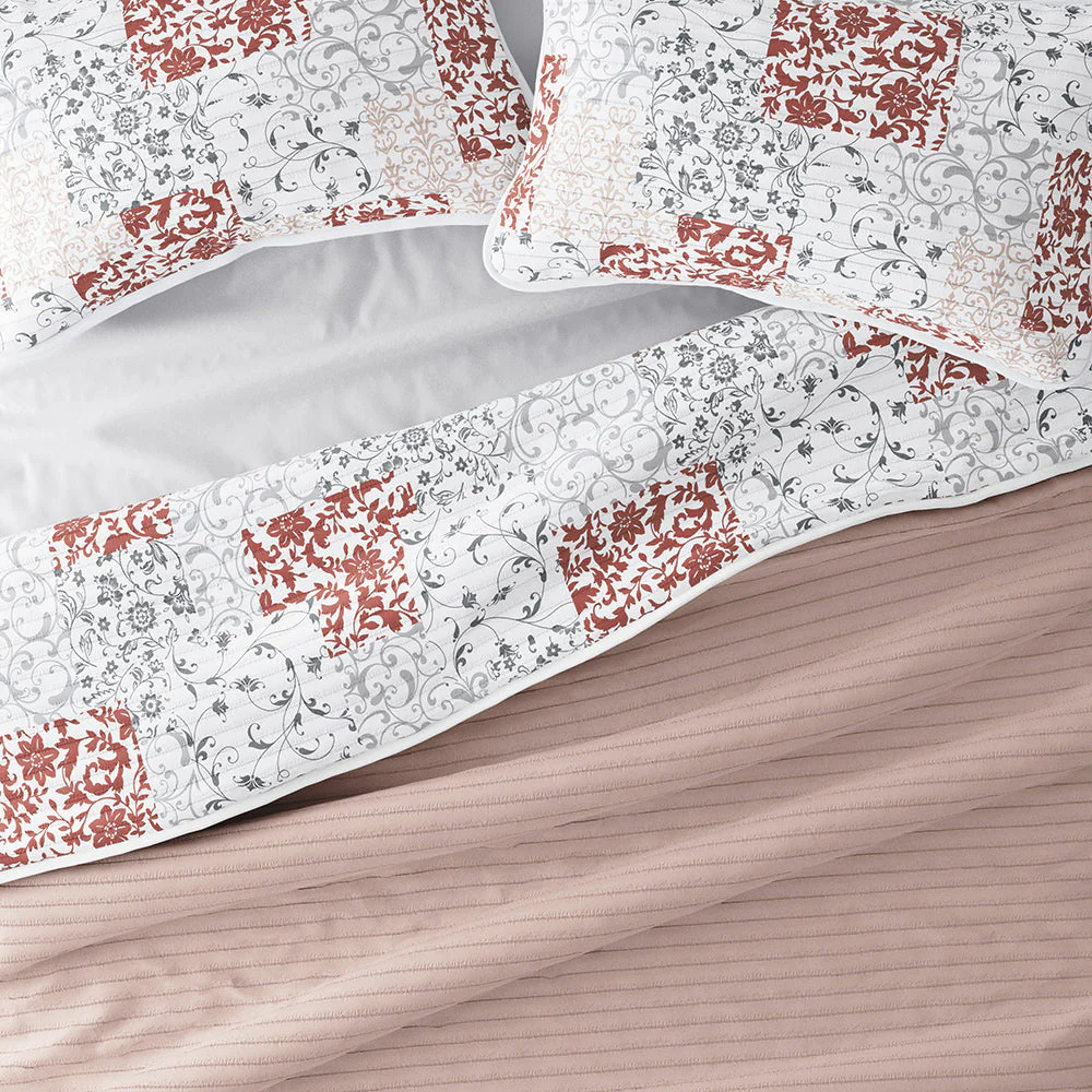 Sale - Floral 3-Piece Quilted Coverlet Set - Image 42