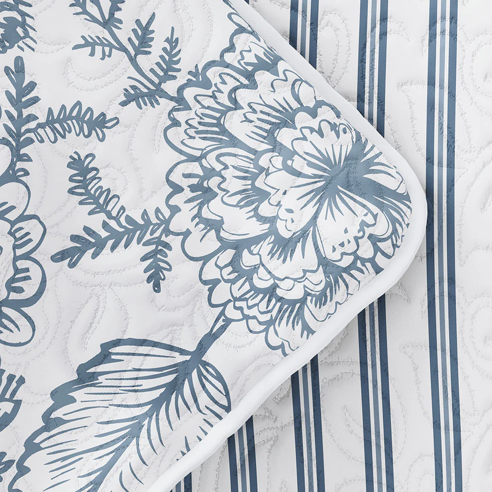 Sale - Floral 3-Piece Quilted Coverlet Set - Image 51