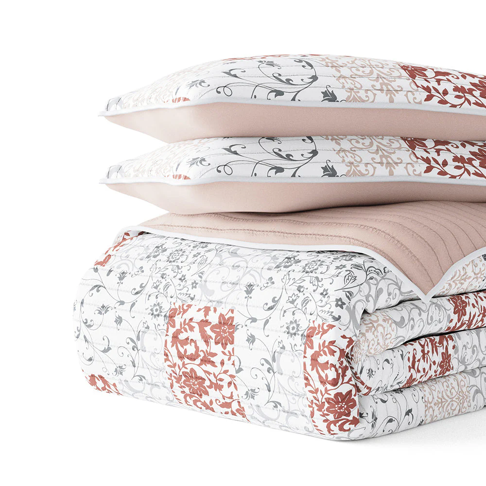Sale - Floral 3-Piece Quilted Coverlet Set - Image 64