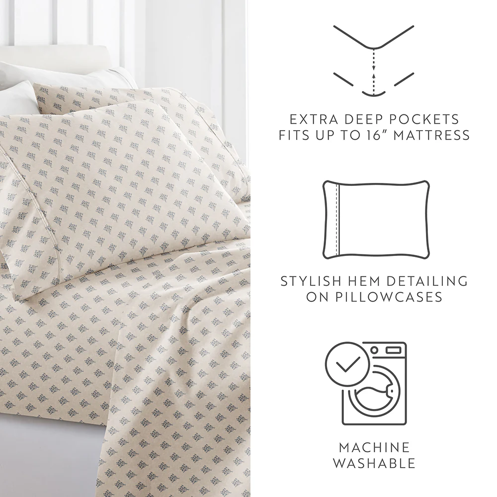 Floral Bouquet 4-Piece Pattern Sheet Set (Sale) - Image 7