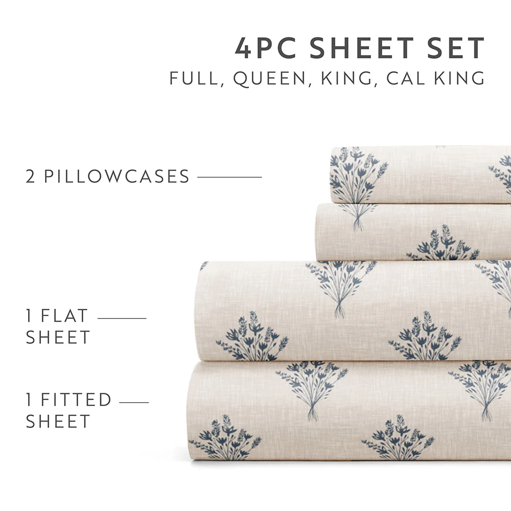 Floral Bouquet 4-Piece Pattern Sheet Set (Sale) - Image 9