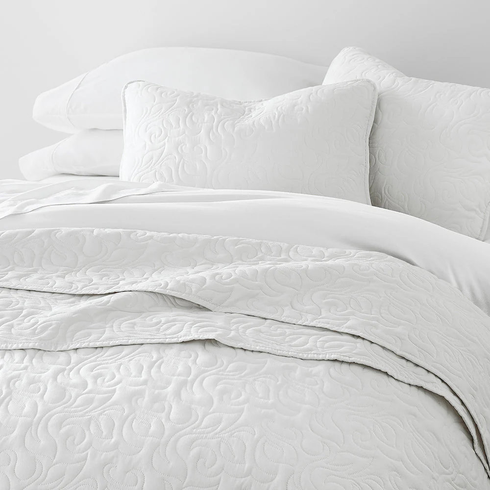 3-Piece Floral Stitch Quilted Coverlet Set (Sale) - Image 28