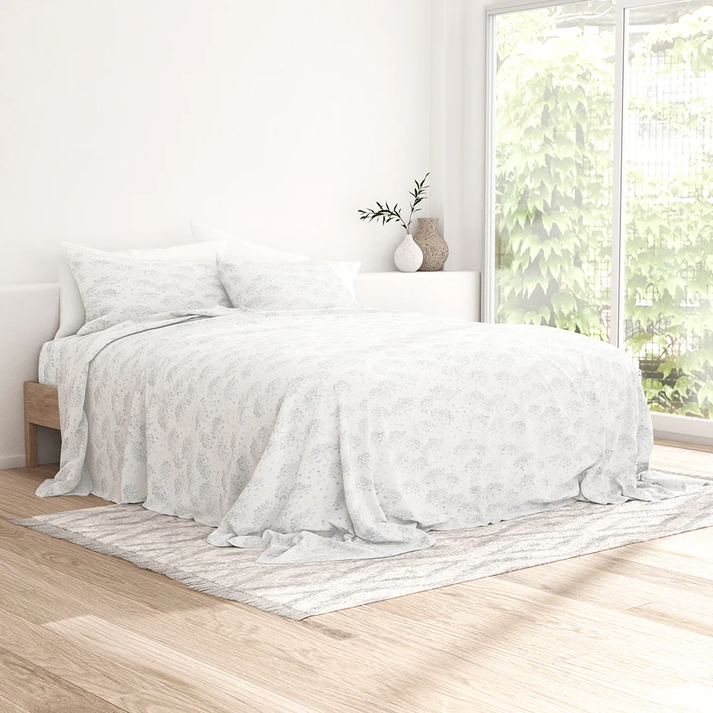 Flower Bunch 4-Piece Flannel Sheet Set (Sale) - Image 7