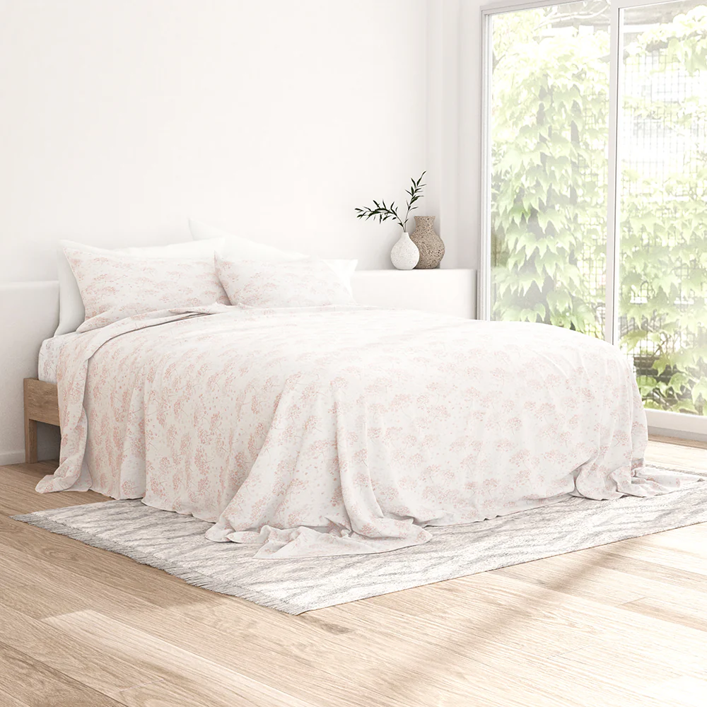 Flower Bunch 4-Piece Flannel Sheet Set (Sale) - Image 8