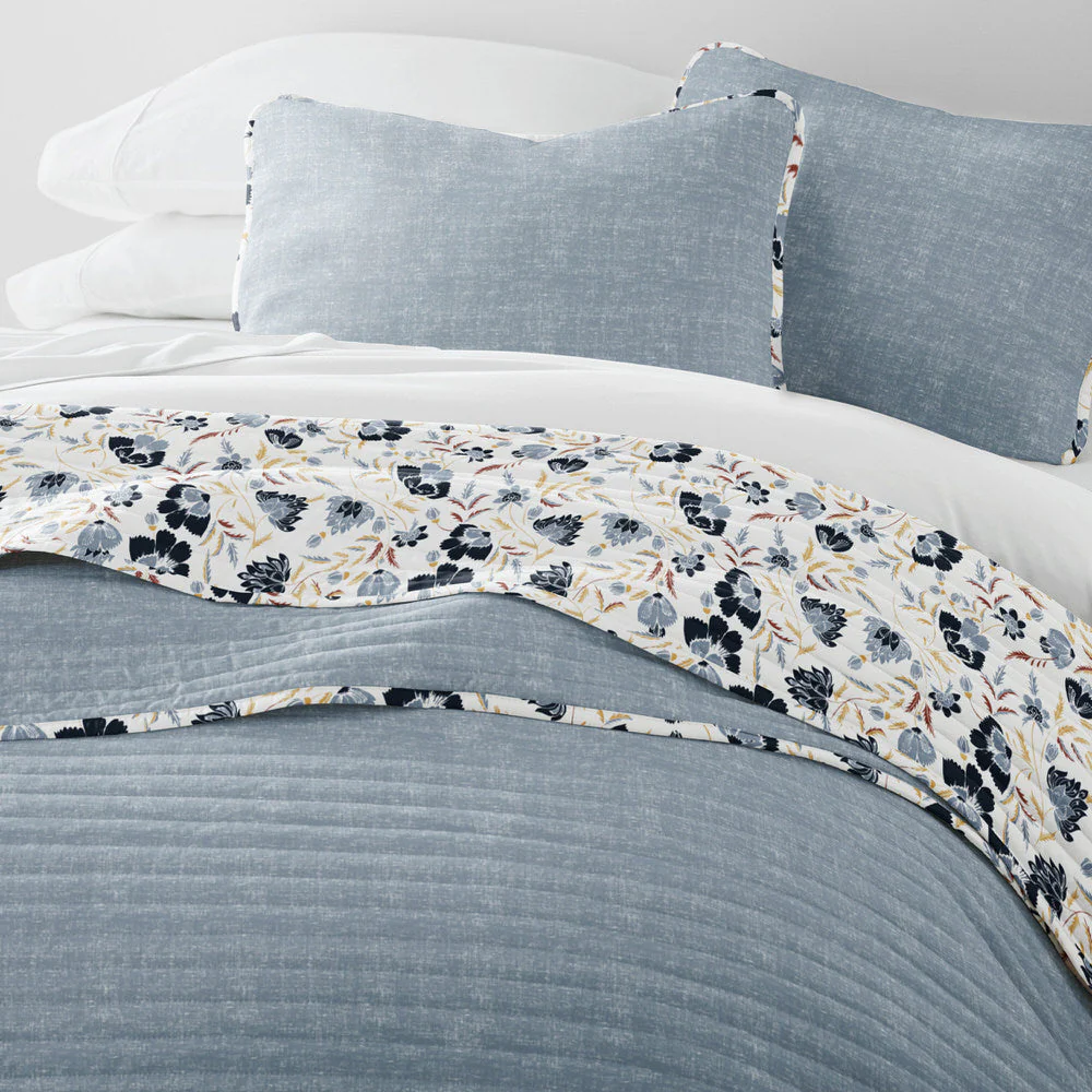 French Jacobean Reversible Quilted Coverlet Set (Sale) - Image 11