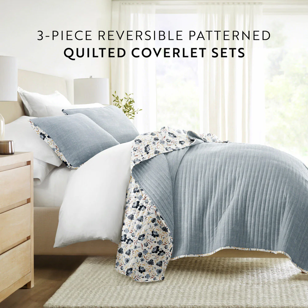 French Jacobean Reversible Quilted Coverlet Set (Sale) - Image 13