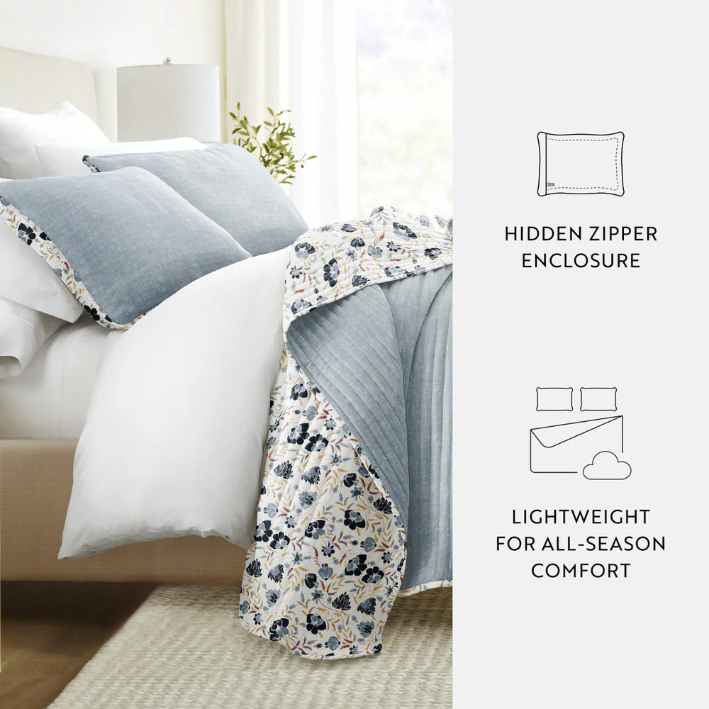 French Jacobean Reversible Quilted Coverlet Set (Sale) - Image 17
