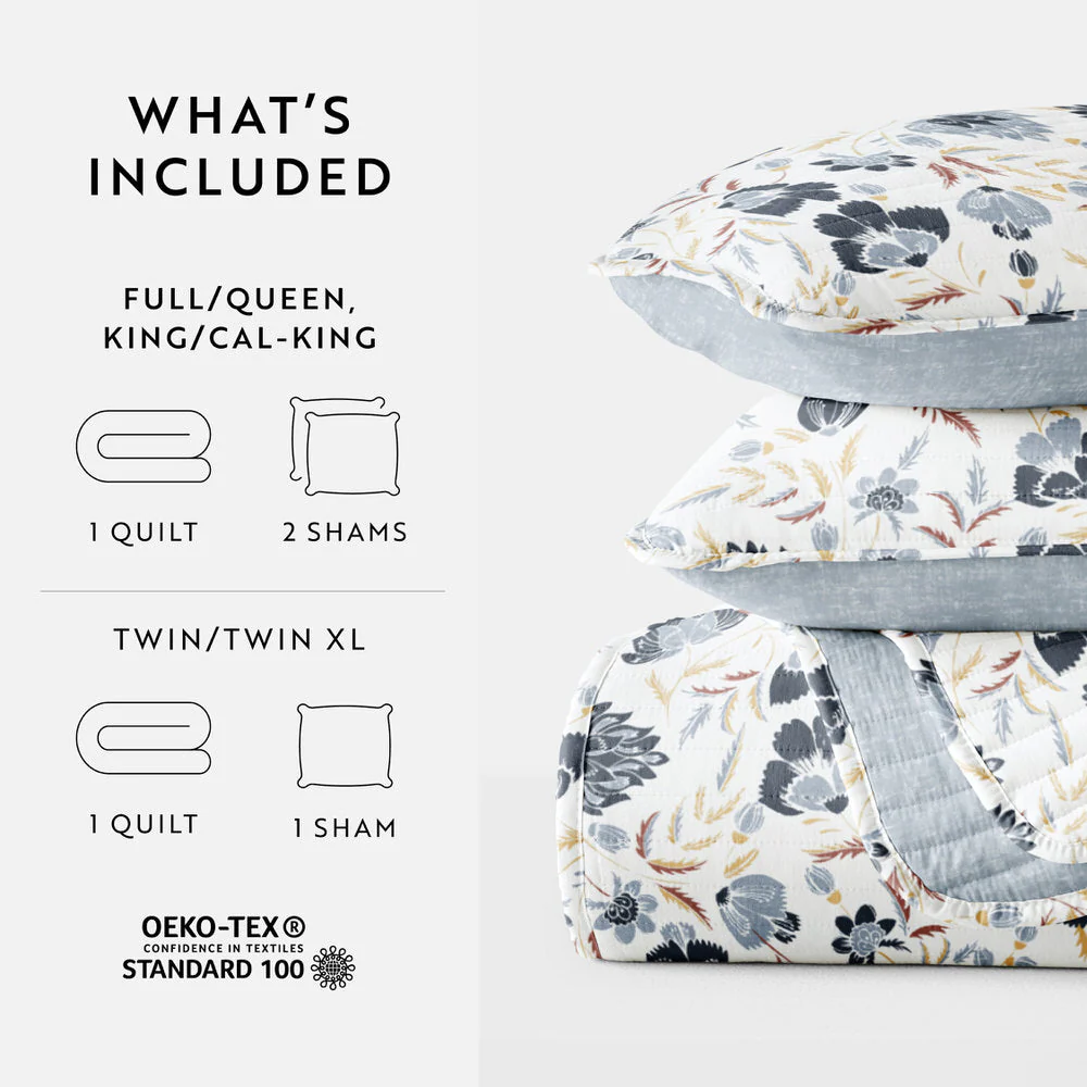 French Jacobean Reversible Quilted Coverlet Set (Sale) - Image 21