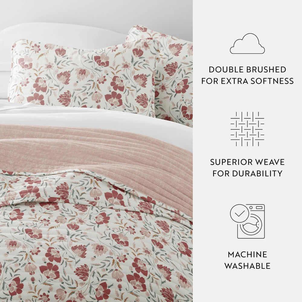 French Jacobean Reversible Quilted Coverlet Set (Sale) - Image 22