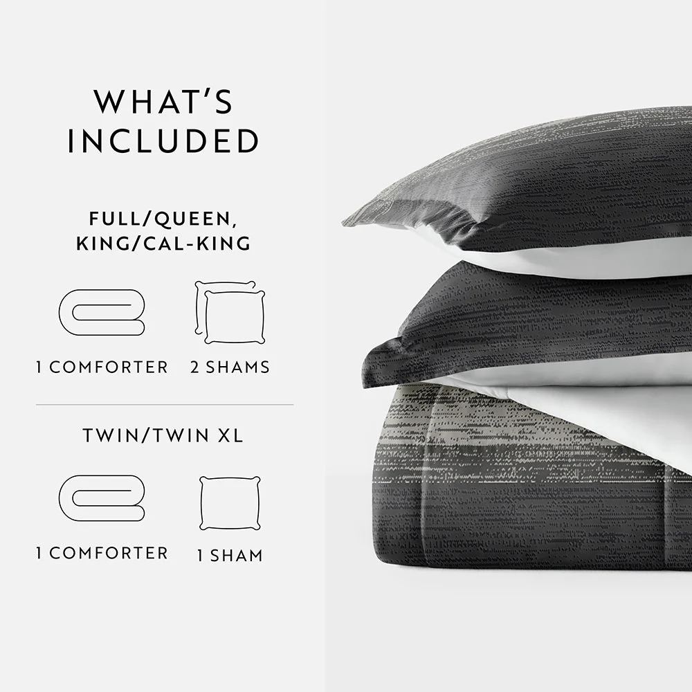 Gray Ombre Reversible Down-Alternative Comforter Set (Sale) - Image 14