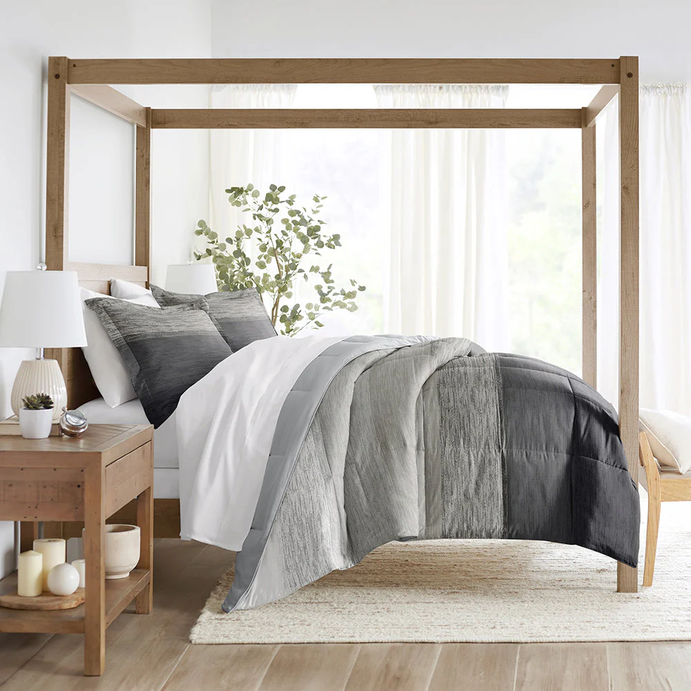 Gray Ombre Reversible Down-Alternative Comforter Set (Sale) - Image 3