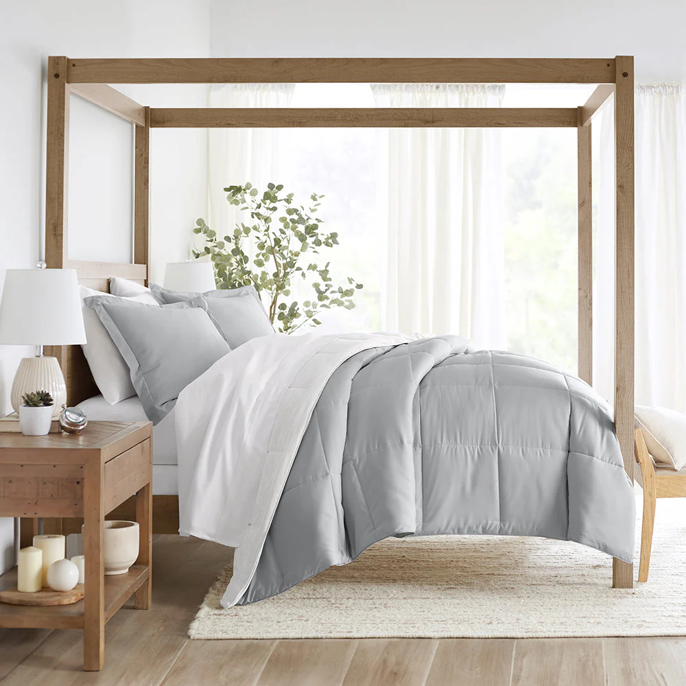 Gray Ombre Reversible Down-Alternative Comforter Set (Sale) - Image 4