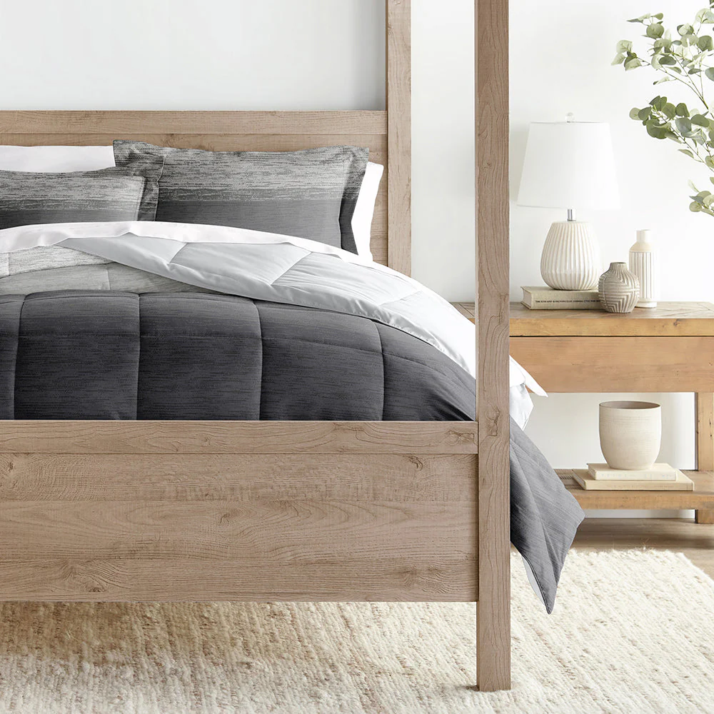 Gray Ombre Reversible Down-Alternative Comforter Set (Sale) - Image 5
