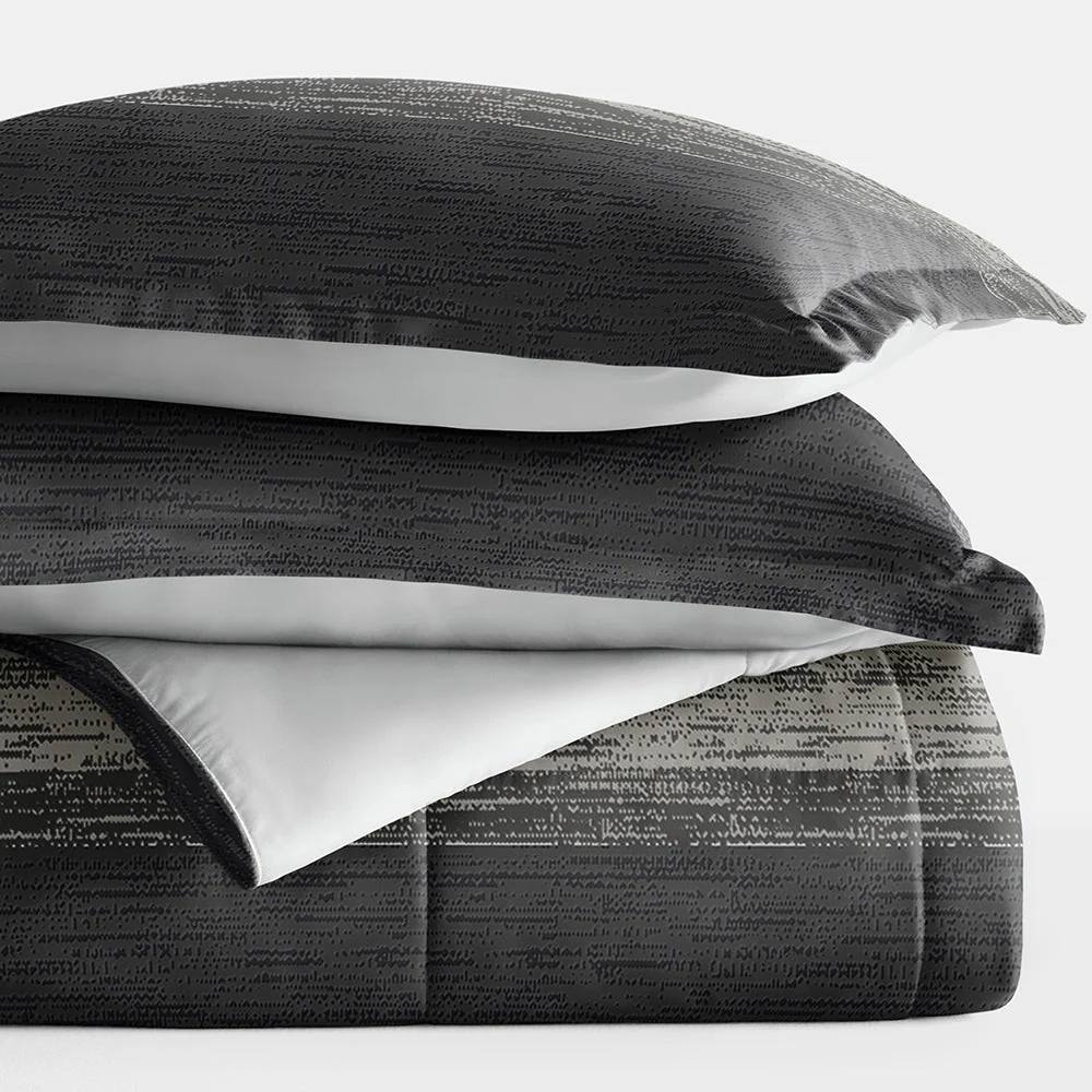 Gray Ombre Reversible Down-Alternative Comforter Set (Sale) - Image 9