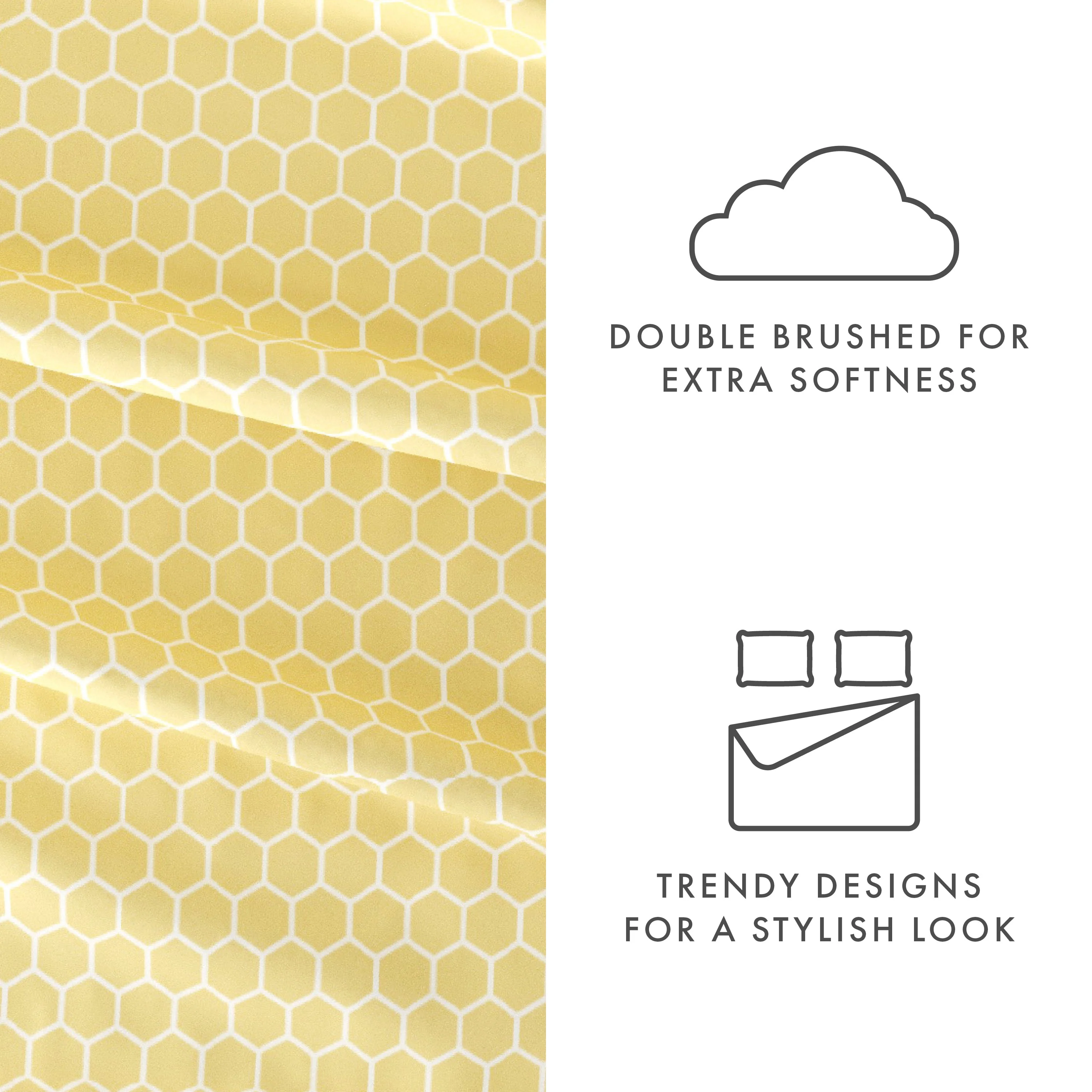 Honeycomb Pattern 4-Piece Sheet Set (Sale) - Image 11