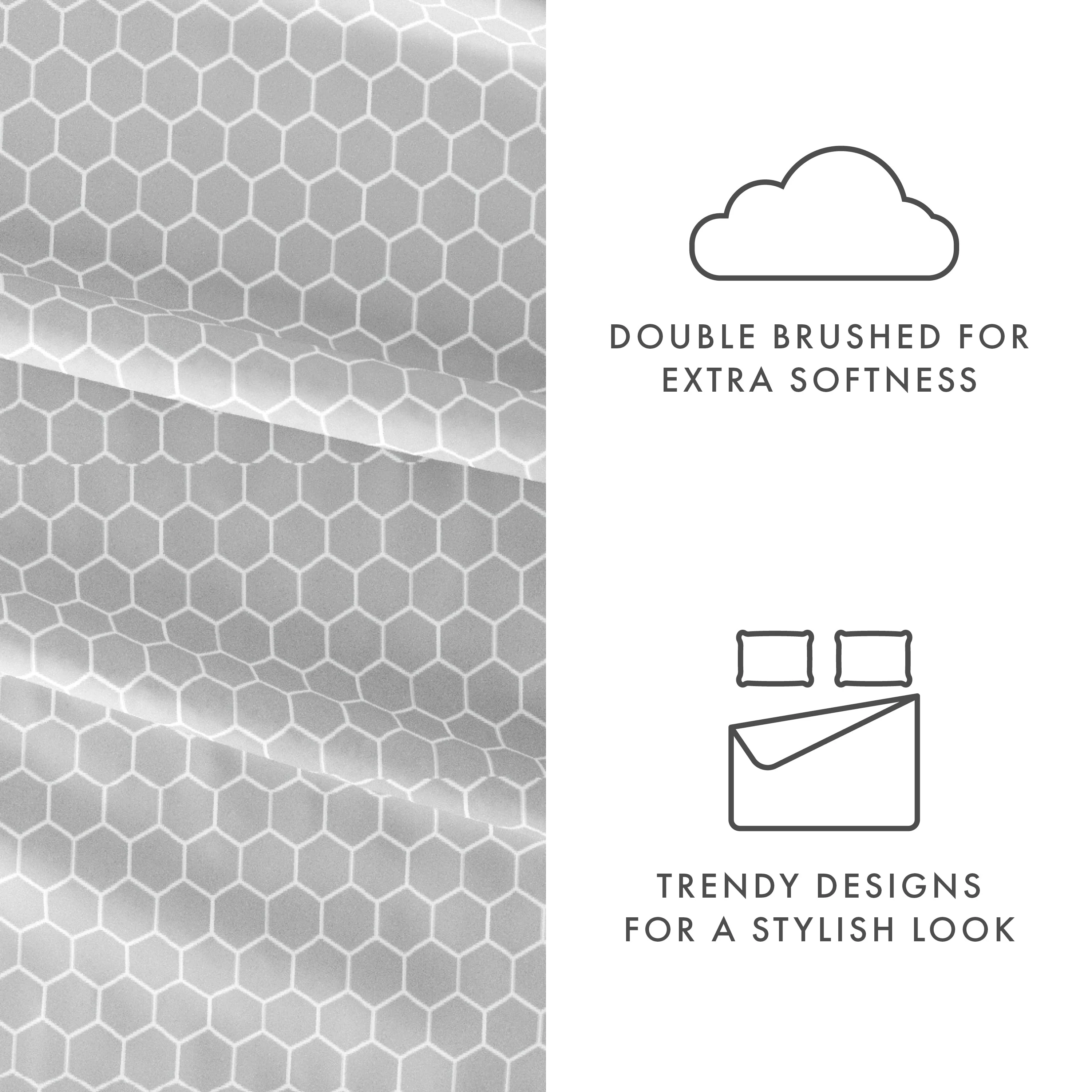 Honeycomb Pattern 4-Piece Sheet Set (Sale) - Image 12