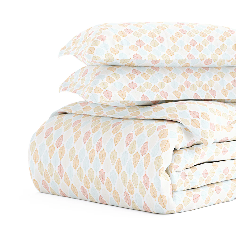 Leaf Pattern 3-Piece Duvet Cover Set (Sale) - Image 5