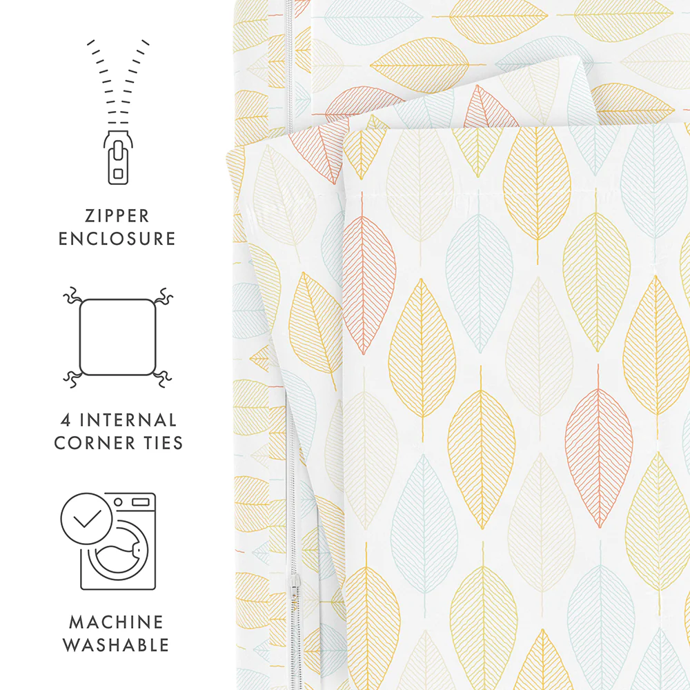 Leaf Pattern 3-Piece Duvet Cover Set (Sale) - Image 9