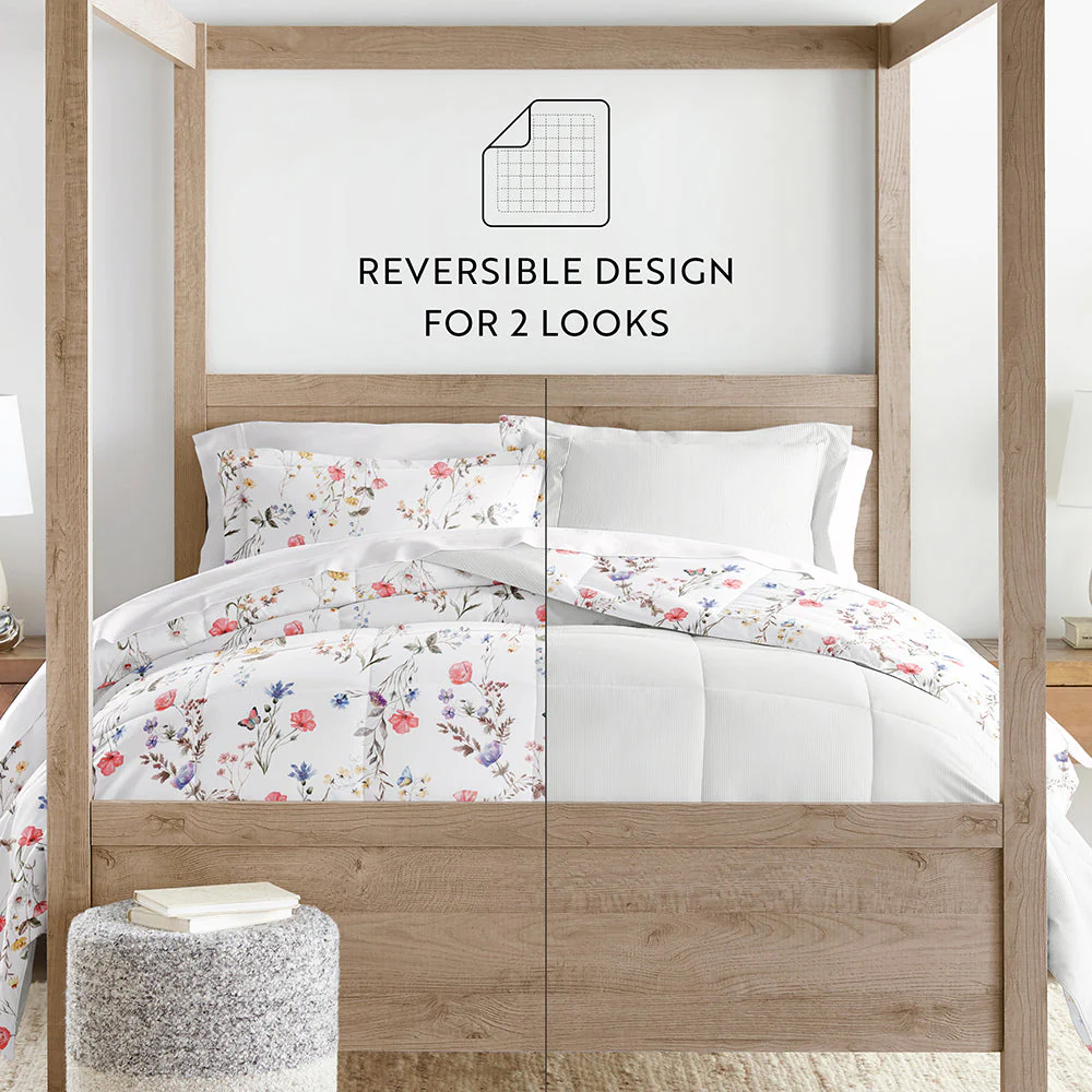 Meadow Floral Reversible Down-Alternative Comforter Set (Sale) - Image 12