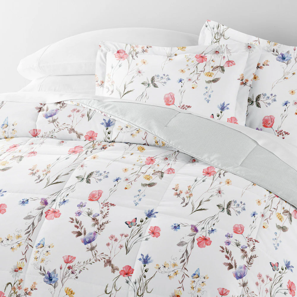 Meadow Floral Reversible Down-Alternative Comforter Set (Sale) - Image 7