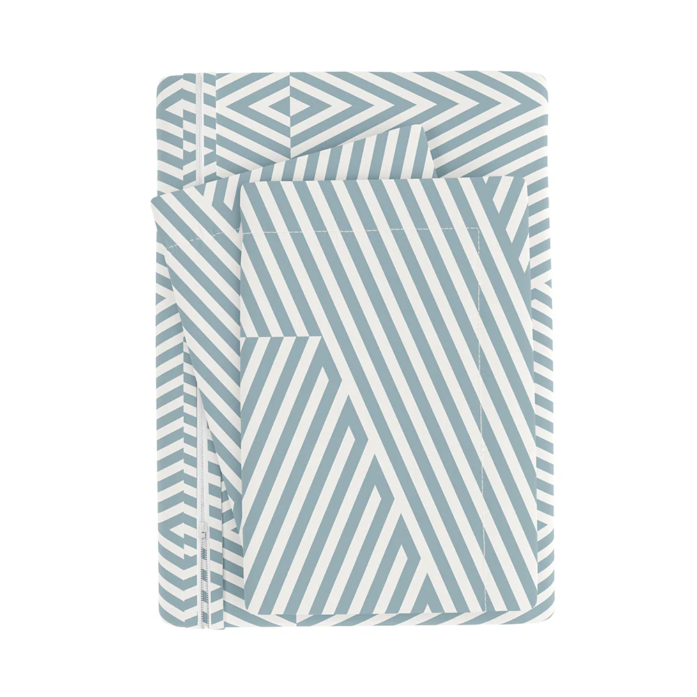 Modern Diagonal Pattern 3-Piece Duvet Cover Set (Sale) - Image 6
