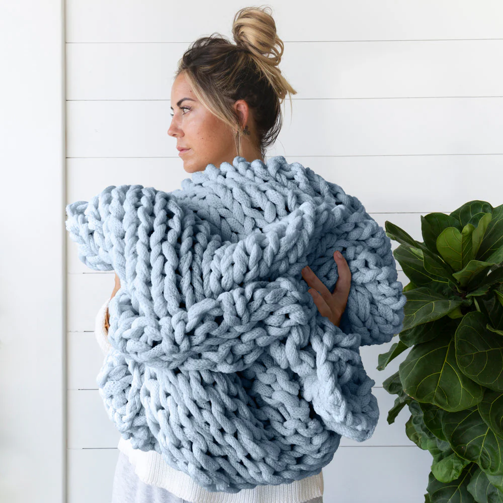 Sale - Oversized Chunky Knit Blanket - Image 13