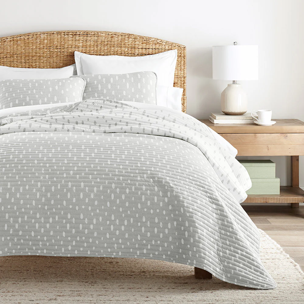 Painted Dots Reversible Quilted Coverlet Set (Sale) - Image 3