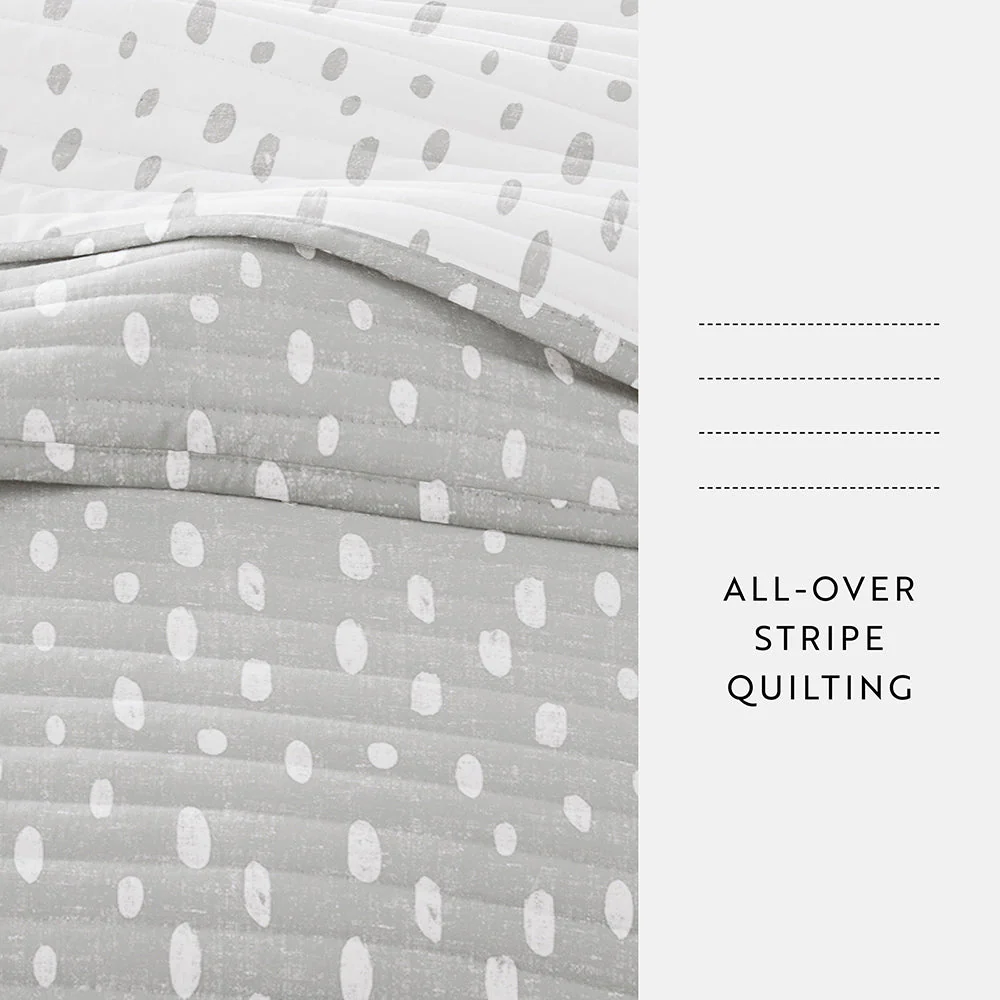 Painted Dots Reversible Quilted Coverlet Set (Sale) - Image 7